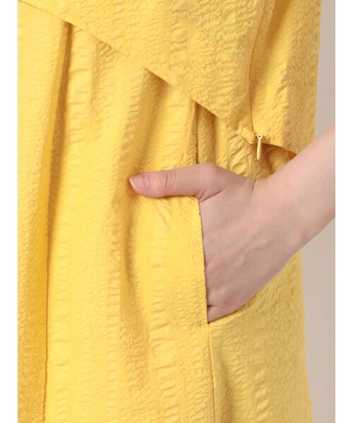 ELENDEEK（エレンディーク）の「ジャガードレイヤードライクワンピース（ワンピース・レディース・イエロー/グリーン/ブラック・01/02）」の10枚目の写真