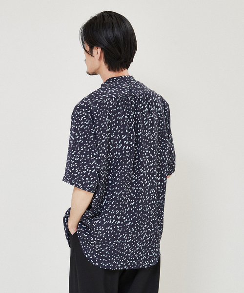 セール】【LA BOUCLE / ラブークル】デシン バンドカラー