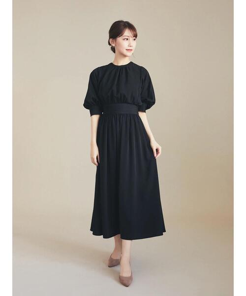 HALUHIROINE（ハルヒロイン）の「タックデザインワンピース（ドレス・レディース・ブラック/ベージュ・FREE）」の11枚目の写真