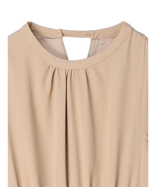 HALUHIROINE（ハルヒロイン）の「タックデザインワンピース（ドレス・レディース・ブラック/ベージュ・FREE）」の16枚目の写真