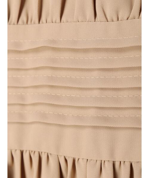 HALUHIROINE（ハルヒロイン）の「タックデザインワンピース（ドレス・レディース・ブラック/ベージュ・FREE）」の7枚目の写真