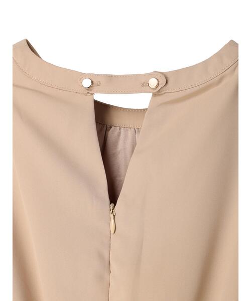 HALUHIROINE（ハルヒロイン）の「タックデザインワンピース（ドレス・レディース・ブラック/ベージュ・FREE）」の20枚目の写真