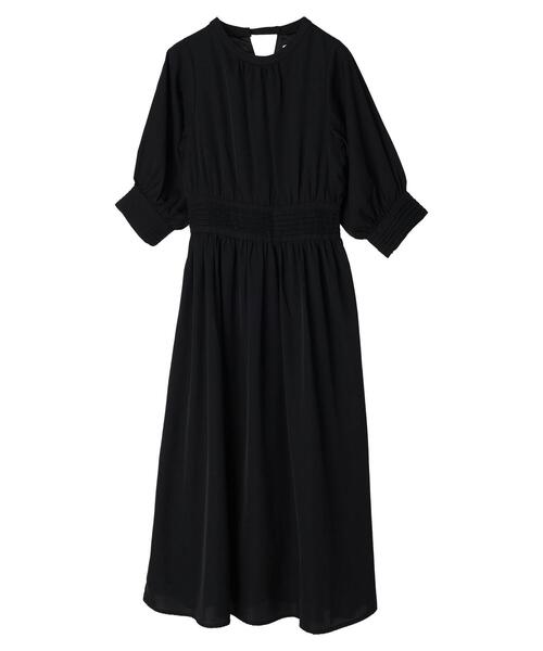 HALUHIROINE（ハルヒロイン）の「タックデザインワンピース（ドレス・レディース・ブラック/ベージュ・FREE）」の13枚目の写真