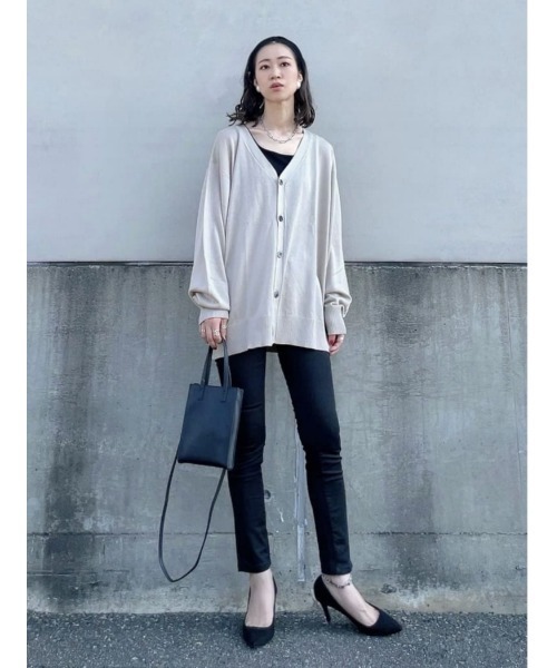BACK NUMBER(バックナンバー)の「自宅で洗濯できる【BACK NUMBER】ライトウェイトカーディガン(カーディガン/ボレロ・メンズ・オフホワイト/グリーン/ブラック・M/XL/L)」の21枚目の写真