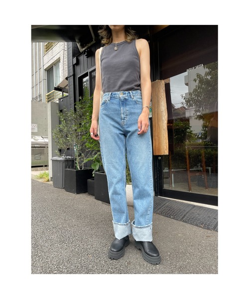 MOUSSY ブラックレザーサイドゴアブーツ BLACK BY MOUSSY（ブラックバイマウジー）の「side gore boots