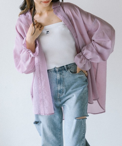 OLIVE des OLIVE（オリーブデオリーブ）の「OLニットキャミ（キャミソール・レディース・ブラック/ブラウン/オフホワイト/サックスブルー・FREE）」の8枚目の写真