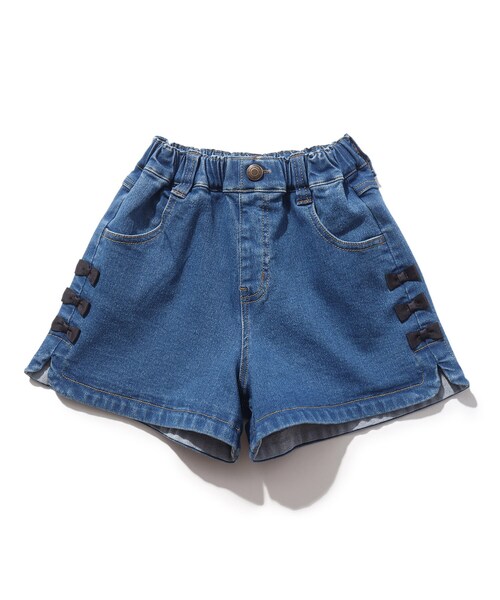 SHOO・LA・RUE（シューラルー）の「【100-140cm】ストレッチデニムショートパンツ（その他パンツ・キッズ・ネイビー系5/ブルー系5・11/10/12/13/14）」の8枚目の写真