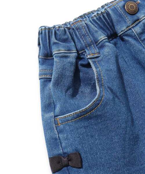 SHOO・LA・RUE（シューラルー）の「【100-140cm】ストレッチデニムショートパンツ（その他パンツ・キッズ・ネイビー系5/ブルー系5・11/10/12/13/14）」の7枚目の写真