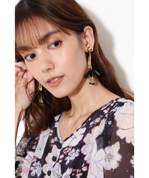 JILL STUART（ジルスチュアート）の「◆ジョーン ペタル（イヤリング・レディース・ピンク/ブラック・ﾌﾘ-）」の12枚目の写真