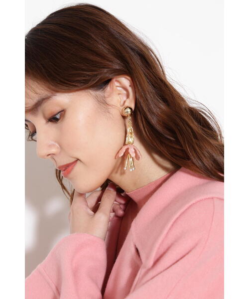 JILL STUART（ジルスチュアート）の「◆ジョーン ペタル（イヤリング・レディース・ピンク/ブラック・ﾌﾘ-）」の13枚目の写真