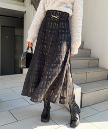 OLIVE des OLIVE | 【WEB限定カラー有】ビットベルト付きフレアスカート(スカート)