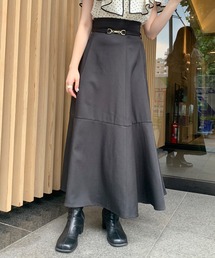 OLIVE des OLIVE | 【WEB限定カラー有】ビットベルト付きフレアスカート(スカート)