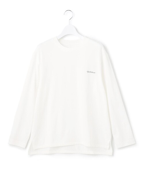 【セール】【WOMEN】ロゴ刺繍ロングTシャツ（Tシャツ/カットソー）｜J.PRESS YORK STREET（ジェイプレスヨークストリート）