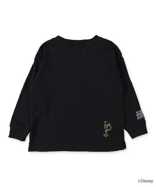 DENIM DUNGAREE（デニムダンガリー）の「天竺 KERMIT PHOTO Tシャツ（Tシャツ/カットソー・キッズ・ホワイト/ブラック・100/110/120/90）」の6枚目の写真