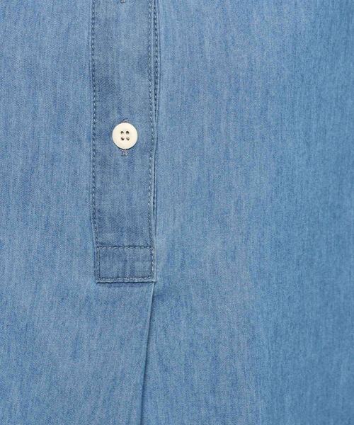 studio CLIP（スタディオクリップ）の「バックリボンデニムシャツブラウス（シャツ/ブラウス・レディース・ライトブルー/インディゴブルー・FREE/TF）」の9枚目の写真