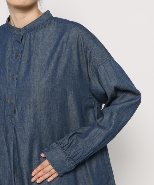 studio CLIP（スタディオクリップ）の「バックリボンデニムシャツブラウス（シャツ/ブラウス・レディース・ライトブルー/インディゴブルー・FREE/TF）」の19枚目の写真