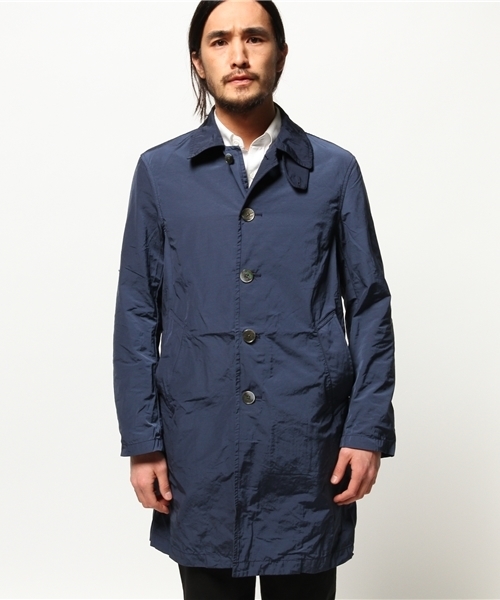 EDIFICE（エディフィス）の「◇グログランメモリーコート（ステンカラーコート・メンズ・ベージュ/グリーン/ブルー系その他/イエロー・46/44/50/48）」の5枚目の写真