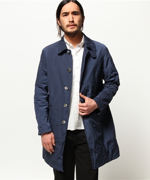 EDIFICE（エディフィス）の「◇グログランメモリーコート（ステンカラーコート・メンズ・ベージュ/グリーン/ブルー系その他/イエロー・46/44/50/48）」の8枚目の写真