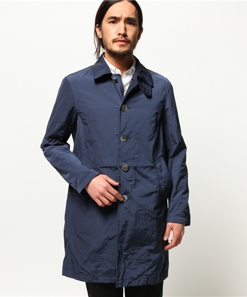 EDIFICE（エディフィス）の「◇グログランメモリーコート（ステンカラーコート・メンズ・ベージュ/グリーン/ブルー系その他/イエロー・46/44/50/48）」の16枚目の写真