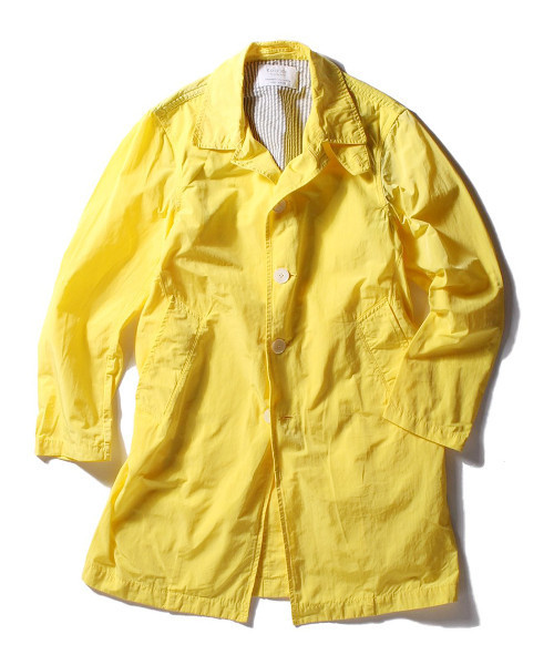 EDIFICE（エディフィス）の「◇グログランメモリーコート（ステンカラーコート・メンズ・ベージュ/グリーン/ブルー系その他/イエロー・46/44/50/48）」の17枚目の写真