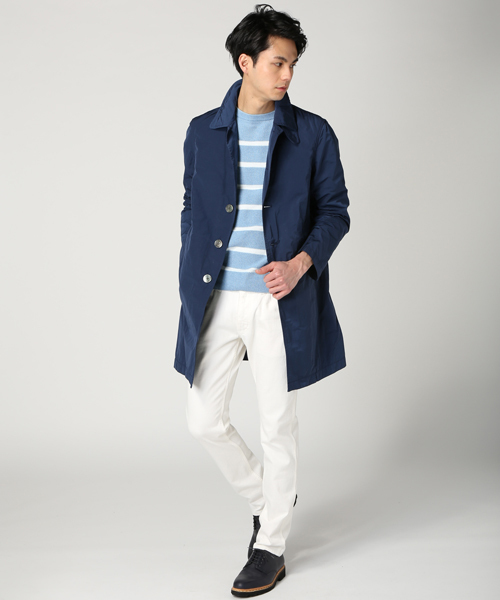 EDIFICE（エディフィス）の「◇グログランメモリーコート（ステンカラーコート・メンズ・ベージュ/グリーン/ブルー系その他/イエロー・46/44/50/48）」の18枚目の写真