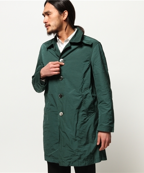 EDIFICE（エディフィス）の「◇グログランメモリーコート（ステンカラーコート・メンズ・ベージュ/グリーン/ブルー系その他/イエロー・46/44/50/48）」の22枚目の写真