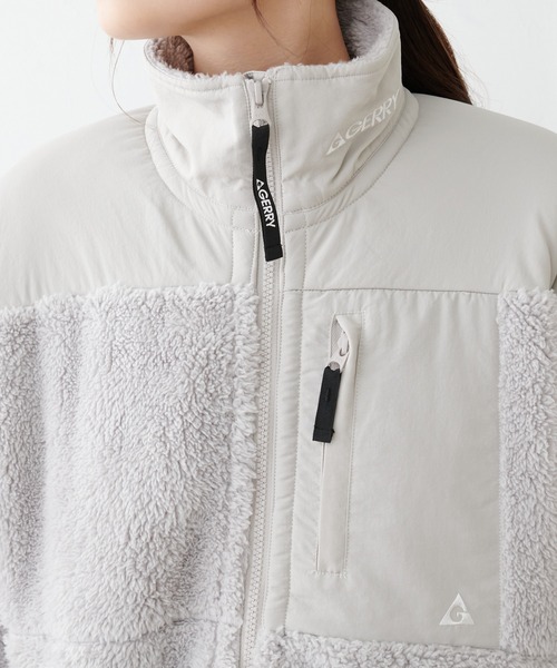 GERRY(ジェリー)の「【GERRY】BOA STAND JACKET(ブルゾン・レディース・ブラック/ベージュ/グレー/クリーム・S)」の8枚目の写真