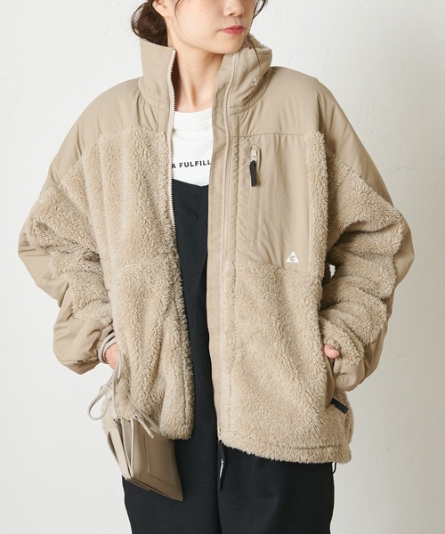 GERRY(ジェリー)の「【GERRY】BOA STAND JACKET(ブルゾン・レディース・ブラック/ベージュ/グレー/クリーム・S)」の20枚目の写真