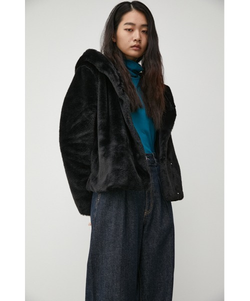 FLUFFYHOODIECOAT/フラッフィーフーディーコート