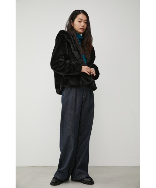 FLUFFYHOODIECOAT/フラッフィーフーディーコート