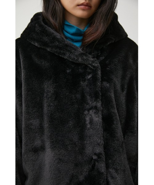 FLUFFYHOODIECOAT/フラッフィーフーディーコート