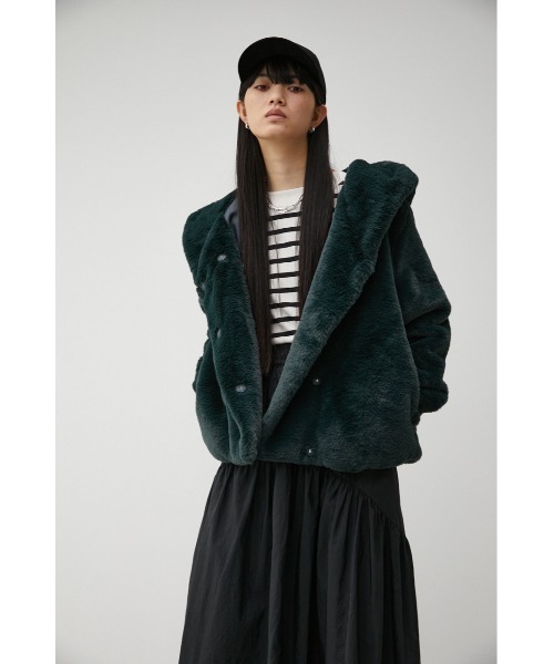 FLUFFYHOODIECOAT/フラッフィーフーディーコート