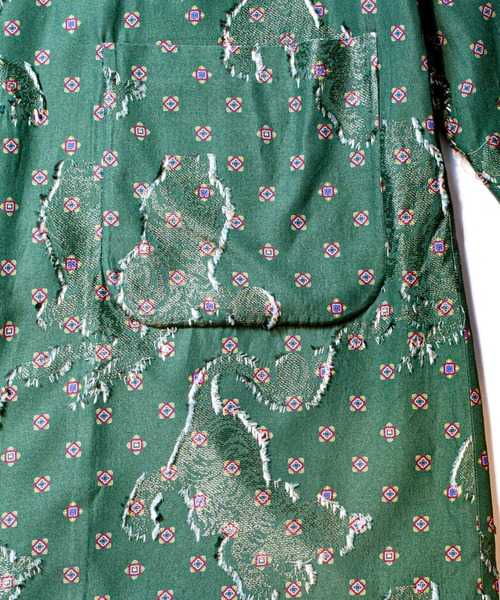 SEVESKIG（セヴシグ）の「SEVESKIG/セブシグ/セヴシグ/RE:RE:RE: Chesterfield Coat（ミリタリージャケット・メンズ・イエロー/グリーン・M/L/S/XL）」の8枚目の写真