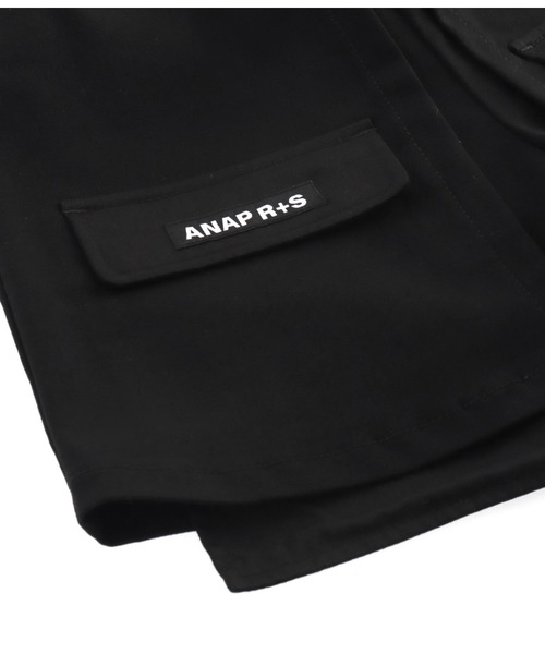 ANAP GｉRL（アナップガール）の「R+Sデザインストレッチスカパン（スカート・キッズ・ブラック・M/S/XS）」の18枚目の写真