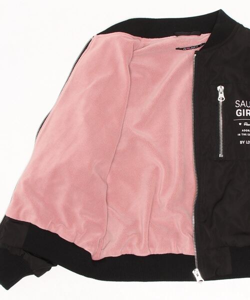 by LOVEiT(バイラビット)の「MA-1(MA-1・キッズ・ピンク/ブラック/カーキ・130cm/120cm/140cm/150cm/160cm)」の12枚目の写真