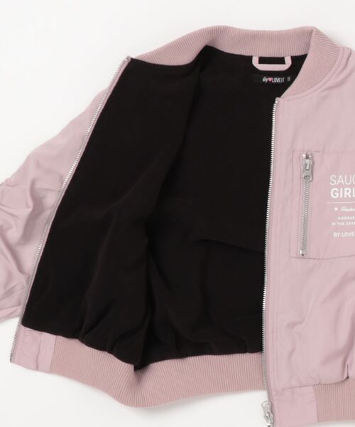 by LOVEiT(バイラビット)の「MA-1(MA-1・キッズ・ピンク/ブラック/カーキ・130cm/120cm/140cm/150cm/160cm)」の15枚目の写真