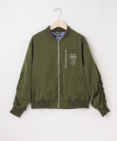 by LOVEiT(バイラビット)の「MA-1(MA-1・キッズ・ピンク/ブラック/カーキ・130cm/120cm/140cm/150cm/160cm)」の1枚目の写真