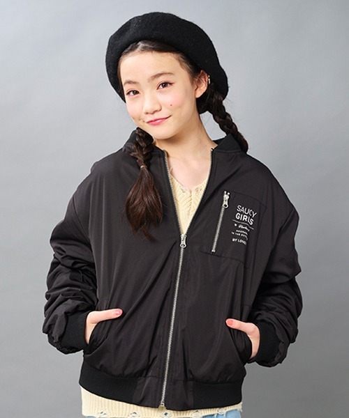 by LOVEiT(バイラビット)の「MA-1(MA-1・キッズ・ピンク/ブラック/カーキ・130cm/120cm/140cm/150cm/160cm)」の2枚目の写真