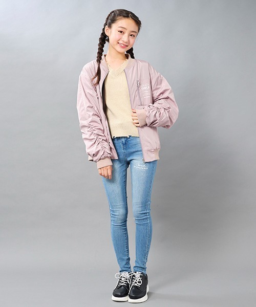 by LOVEiT(バイラビット)の「MA-1(MA-1・キッズ・ピンク/ブラック/カーキ・130cm/120cm/140cm/150cm/160cm)」の18枚目の写真