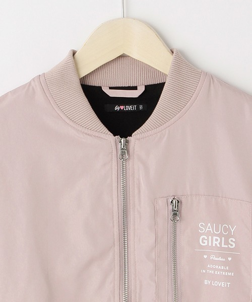 by LOVEiT(バイラビット)の「MA-1(MA-1・キッズ・ピンク/ブラック/カーキ・130cm/120cm/140cm/150cm/160cm)」の5枚目の写真