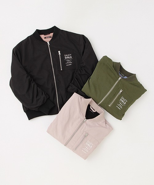 by LOVEiT(バイラビット)の「MA-1(MA-1・キッズ・ピンク/ブラック/カーキ・130cm/120cm/140cm/150cm/160cm)」の11枚目の写真