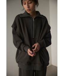 half zip sweat tops（ハーフジップスウェットトップス）