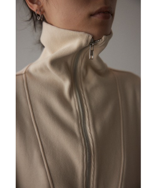 BLACK BY MOUSSY（ブラックバイマウジー）の「half zip sweat tops（ハーフジップスウェットトップス）（スウェット・レディース・オフホワイト/ライトブラック・FREE）」の9枚目の写真