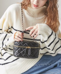 キルティングミニバニティーバック