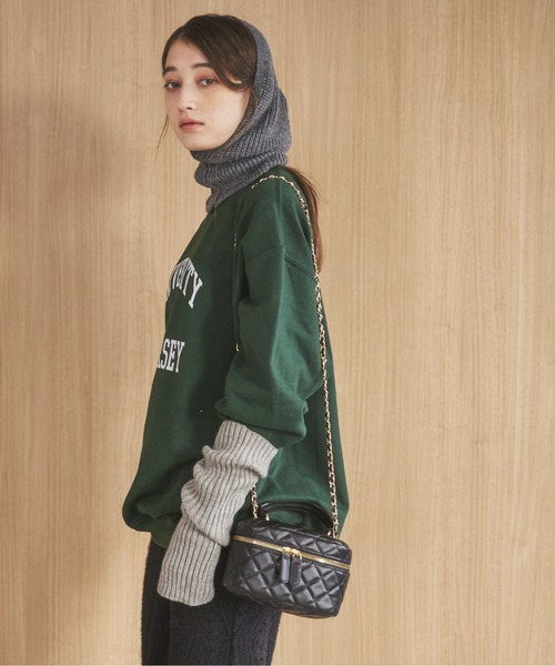 ANGIE（アンジー）の「キルティングミニバニティーバック（ショルダーバッグ・レディース・ブラック/ホワイト・FREE）」の21枚目の写真