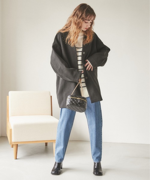 ANGIE（アンジー）の「キルティングミニバニティーバック（ショルダーバッグ・レディース・ブラック/ホワイト・FREE）」の6枚目の写真