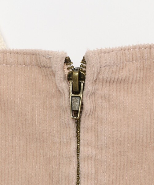 coen（コーエン）の「コーデュロイオーバーオール（サロペット/オーバーオール・キッズ・ライトピンク/ベージュ・150/110/130）」の14枚目の写真