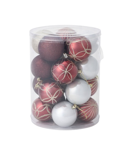 セール】セットオーナメント 20個 8cm ブラウン（インテリア雑貨