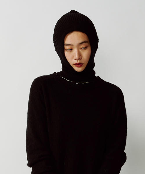 journal standard L'essage（ジャーナルスタンダードレサージュ）の「【LA MAISON DE LYLLIS/メゾンドリリス】VIS：バラクラバ（ニットキャップ/ビーニー・レディース・ブルー/ブラック/アイボリー・FREE）」の3枚目の写真