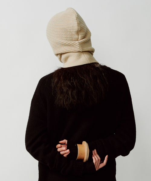 journal standard L'essage（ジャーナルスタンダードレサージュ）の「【LA MAISON DE LYLLIS/メゾンドリリス】VIS：バラクラバ（ニットキャップ/ビーニー・レディース・ブルー/ブラック/アイボリー・FREE）」の7枚目の写真